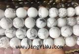 LSBS465 15 inches 18mm round white howlite gemstone beads wholesale LSBS465 15 inches 18mm round white howlite gemstone beads wholesale