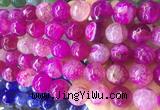 LSBS546 15 inches 16mm faceted round agate gemstone beads wholesale