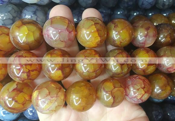 LSBS585 15 inches 20mm round agate gemstone beads wholesale