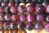 LSBS594 15 inches 20mm faceted round agate gemstone beads wholesale