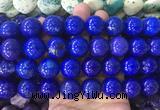 LSBS649 15 inches 18mm round howlite turquoise gemstone beads wholesale
