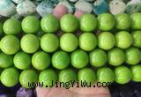 LSBS650 15 inches 18mm round howlite turquoise gemstone beads wholesale