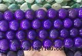 LSBS651 15 inches 18mm round howlite turquoise gemstone beads wholesale