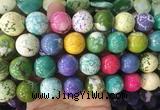 LSBS653 15 inches 18mm round howlite turquoise gemstone beads wholesale