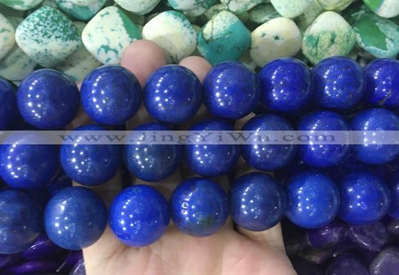 LSBS663 15 inches 20mm round howlite turquoise gemstone beads wholesale