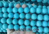 LSBS690 15 inches 14mm round howlite turquoise gemstone beads wholesale LSBS690 15 inches 14mm round howlite turquoise gemstone beads wholesale