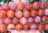 LSBS73 15 inches 20mm round red dragon veins agate beads wholesale