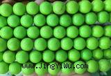 LSBS737 15 inches 14mm round howlite turquoise gemstone beads wholesale