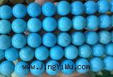 LSBS749 15 inches 16mm round howlite turquoise gemstone beads wholesale