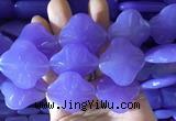LSBS888 15 inches 33mm four leaf clover candy jade gemstone beads wholesale