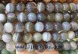 LSBS891 15 inches 16mm round banded agate gemstone beads wholesale