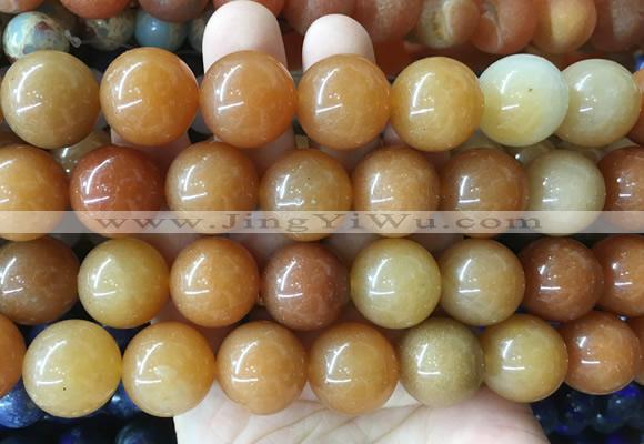 LSBS924 15 inches 18mm round red aventurine gemstone beads wholesale