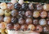 LSBS925 15 inches 18mm round red gum flower crystal gemstone beads wholesale LSBS925 15 inches 18mm round red gum flower crystal gemstone beads wholesale