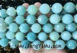 LSBS947 15 inches 16mm faceted round Amazonite gemstone beads wholesale LSBS947 15 inches 16mm faceted round Amazonite gemstone beads wholesale