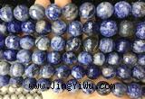 LSBS971 15 inches 14mm faceted round sodalite gemstone beads wholesale