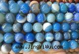 LSBS980 15 inches 16mm round banded agate gemstone beads wholesale