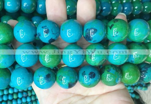 LSBS986 15 inches 20mm round synthetic chrysocolla gemstone beads wholesale