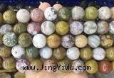 LSBS992 15 inches 16mm round ocean jasper gemstone beads wholesale
