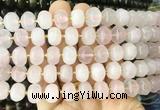 MEBS02 15 inches 8*12mm pumpkin rose quartz beads wholesale