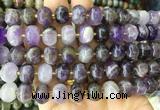 MEBS03 15 inches 8*12mm pumpkin dogtooth amethyst beads wholesale