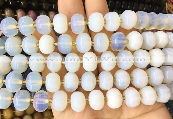 MEBS04 15 inches 8*12mm pumpkin opalite beads wholesale