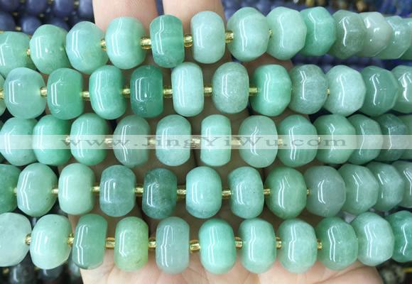 MEBS07 15 inches 8*12mm pumpkin green aventurine beads wholesale