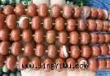 MEBS09 15 inches 8*12mm pumpkin red jasper beads wholesale