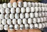 MEBS15 15 inches 8*12mm pumpkin white howlite beads wholesale