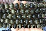 MEBS18 15 inches 8*12mm pumpkin golden obsidian beads wholesale