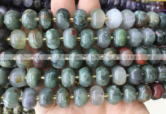 MEBS20 15 inches 8*12mm pumpkin bloodstone beads wholesale
