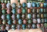 MEBS21 15 inches 8*12mm pumpkin Indian agate beads wholesale