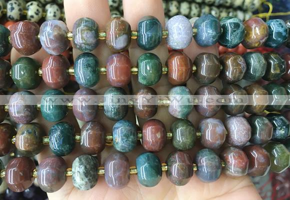 MEBS21 15 inches 8*12mm pumpkin Indian agate beads wholesale