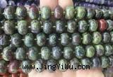 MEBS22 15 inches 8*12mm pumpkin dragon blood beads wholesale