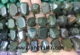 MXBS01 15 inches 12*16mm - 13*18mm faceted nuggets alashan agate beads