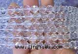 NCBS15 15 inches 8mm faceted round white crystal beads wholesale