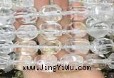 NCBS22 15 inches 13*18mm - 15*20mm faceted nuggets white crystal beads