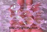 NCBS23 15 inches 15*20mm - 18*25mm faceted freeform white crystal beads
