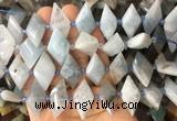 NGBS104 15 inches 13*22mm - 15*25mm faceted marquise aquamarine beads