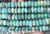 NGBS119 15 inches 8*12mm - 10*14mm faceted nuggets amazonite beads