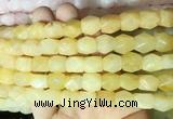NGBS142 15 inches 9*11mm faceted nuggets yellow aventurine gemstone beads