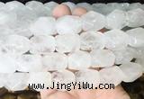 NGBS158 15 inches 13*18mm faceted nuggets white crystal gemstone beads
