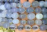 NGBS24 15 inches 8*12 - 10*14mm nuggets blue chalcedony gemstone beads