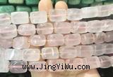 NGBS273 15 inches 12*16mm - 13*18mm nuggets rose quartz beads wholesale NGBS273 15 inches 12*16mm - 13*18mm nuggets rose quartz beads wholesale