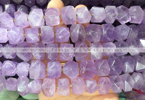NGBS280 15 inches 12*16mm - 13*18mm nuggets lavender amethyst gemstone beads wholesale