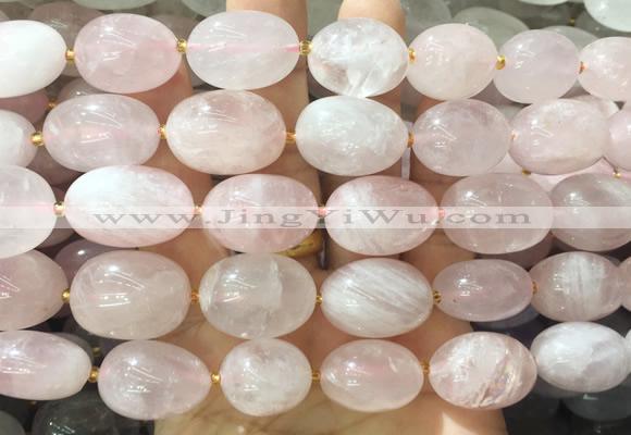 NGBS283 15 inches 13*18mm - 18*25mm nuggets rose quartz beads wholesale