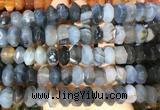 NGBS296 15 inches 8*14mm - 10*16mm faceted nuggets agate beads wholesale