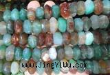 NGBS306 15 inches 8*14mm - 10*16mm faceted nuggets agate beads wholesale