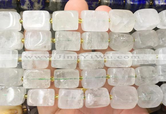 NGBS334 15 inches 12*16mm - 13*18mm nuggets green crystal beads wholesale
