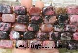 NGBS338 15 inches 12*16mm - 13*18mm nuggets rhodonite beads wholesale NGBS338 15 inches 12*16mm - 13*18mm nuggets rhodonite beads wholesale