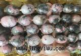 NGBS348 15 inches 13*18mm - 18*25mm nuggets rhodonite beads wholesale NGBS348 15 inches 13*18mm - 18*25mm nuggets rhodonite beads wholesale